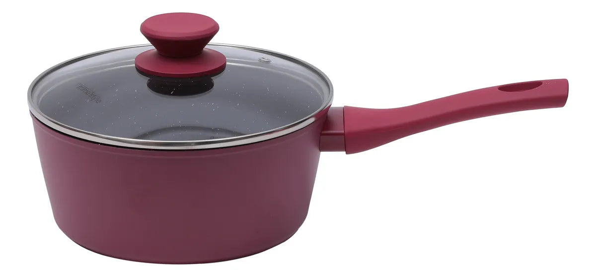 Jogo de panelas de cozinha Mimo Style Cook Fundo de Tripla Indução com 10 peças de alumínio