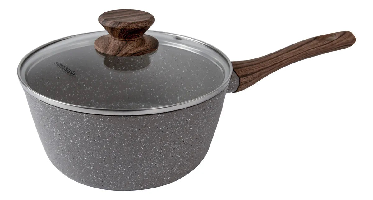 Jogo de panelas de cozinha Mimo Style Cook Fundo de Tripla Indução com 10 peças de alumínio