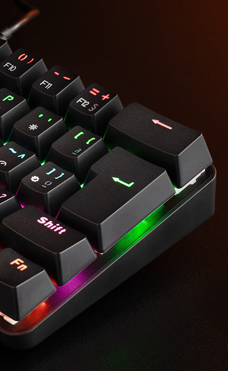 Teclado Mecanico Gamer TGT Sherman Compacto, Rainbow, ABNT2, Switch Azul, Preto, TGT-SHTKL-RBW01