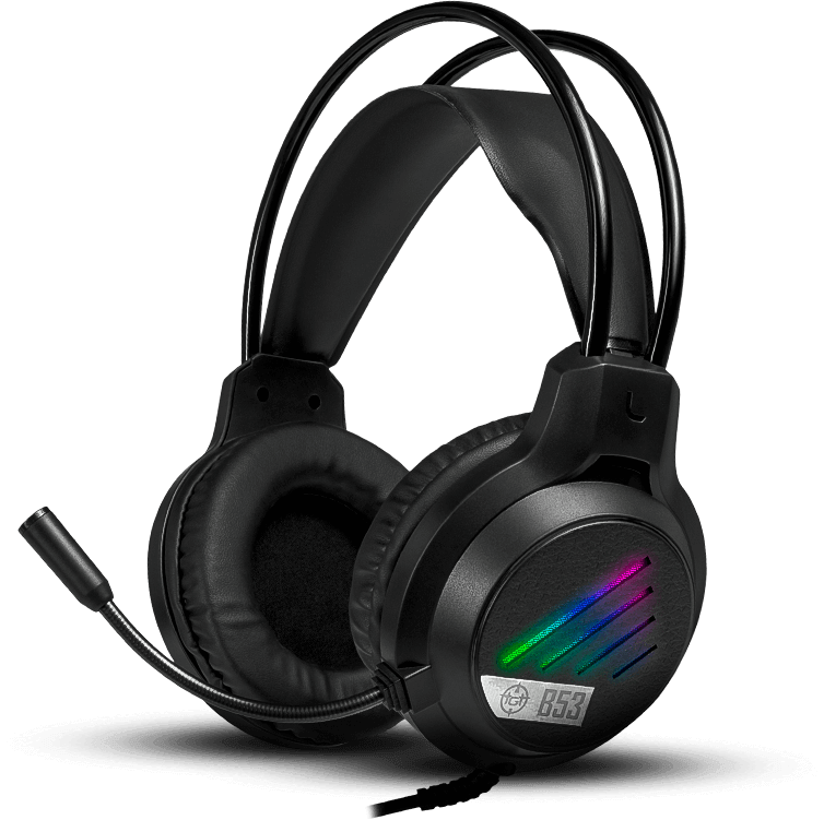 Headset Gamer TGT B53, Rainbow, Drivers 50mm, Preto, TGT-B53-RBW01