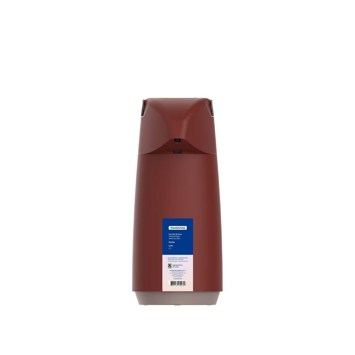 Garrafa Térmica Tramontina Exata em Plástico com Ampola de Vidro 1 L Cores