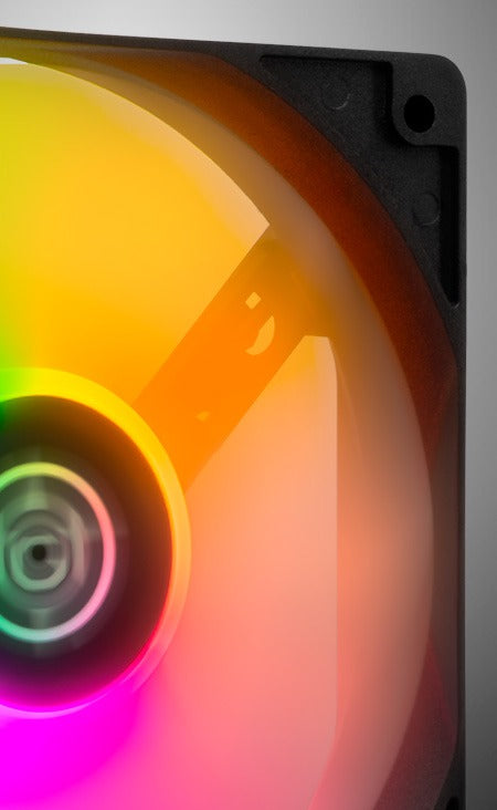 Kit Ventoinhas TGT Striker, Rainbow, 3x120mm, TGT-STK3-BLRBW