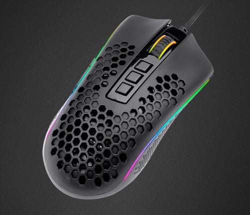 Mouse Gamer Redragon Storm RGB 12400DPI Preto, M808-RGB