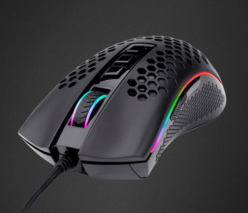 Mouse Gamer Redragon Storm RGB 12400DPI Preto, M808-RGB