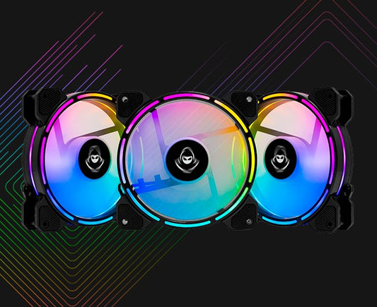 Kit Ventoinhas Mancer Z200, 3x120mm, RGB, MCR-Z20RGB-01
