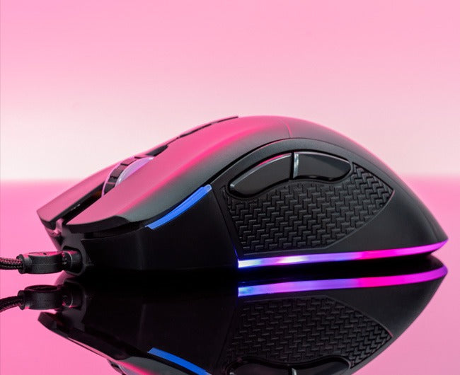 Mouse Gamer Mancer Lead 2, RGB, 12400DPI, 7 Botoes, Preto, MCR-LEAM2-RGB01