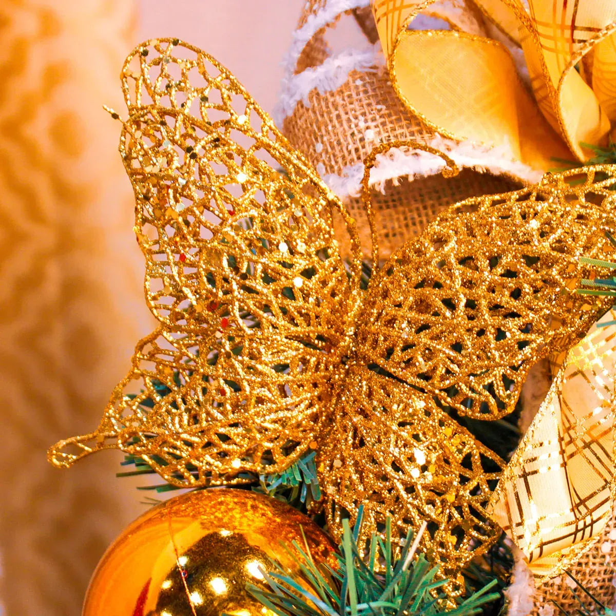 Kit Decoração para Árvore de Natal Ouro 150cm Merita 05/150