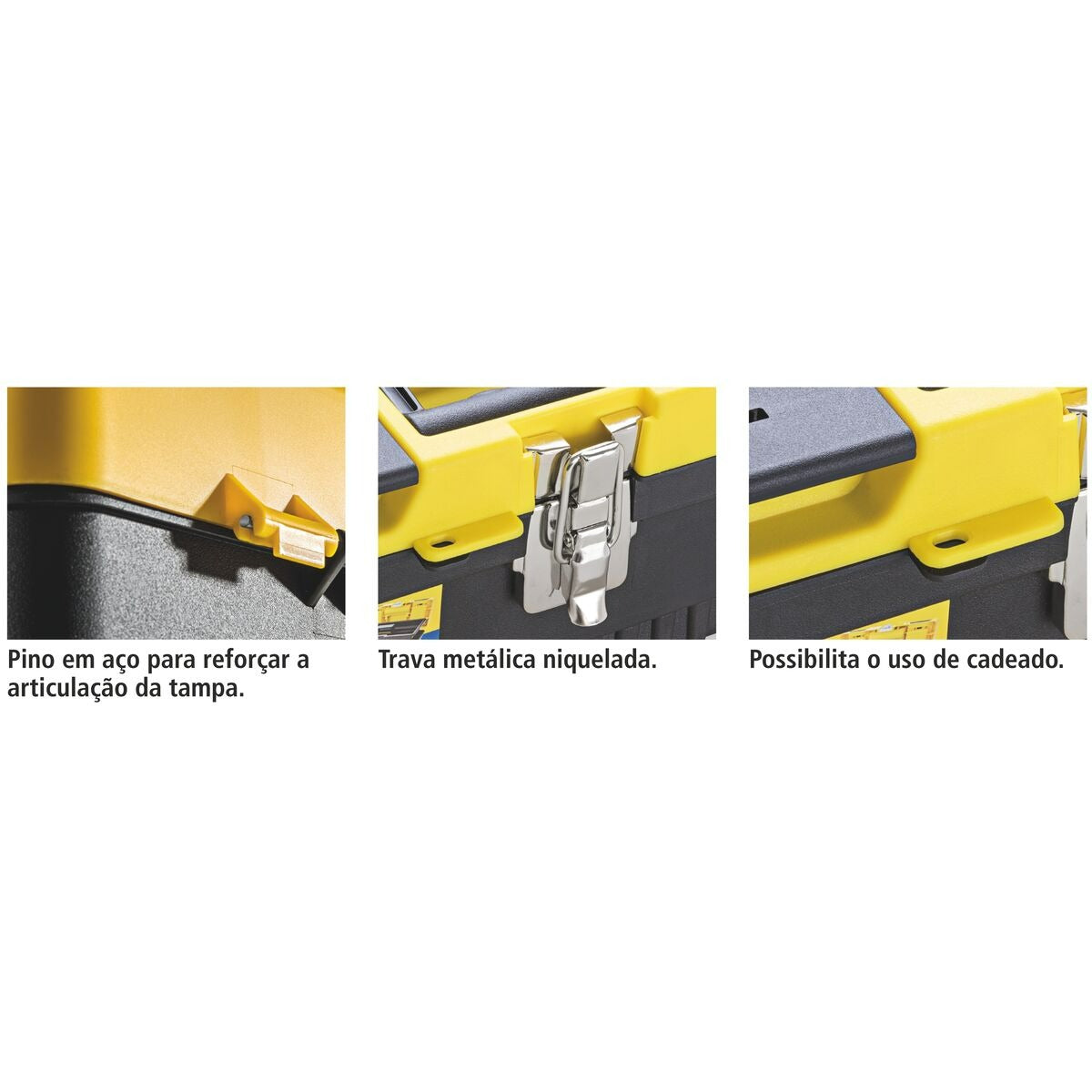 Caixa Plástica para Ferramentas 13" Tramontina MASTER com Trava Metálica