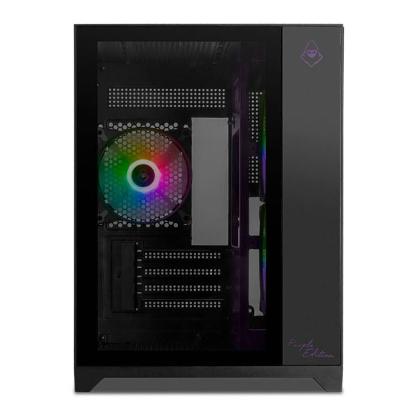 Gabinete Gamer Mancer CV100 Purple Edition, Mid-Tower, Lateral De Vidro, Com 3 Fans, Preto, MCR-CV100-PEB