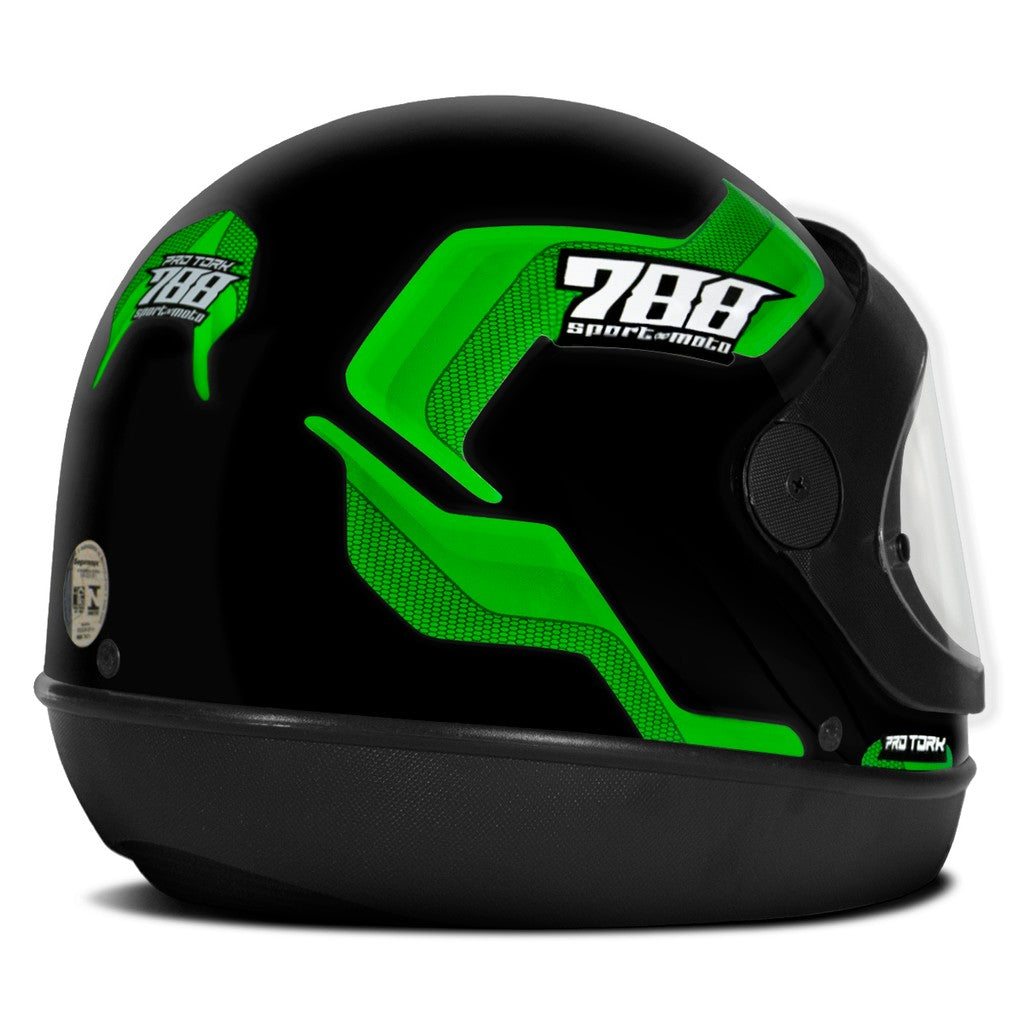 Capacete Fechado Pro Tork Sport Moto 788