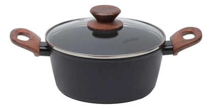 Jogo de panelas de cozinha Mimo Style Cook Fundo de Tripla Indução com 10 peças de alumínio