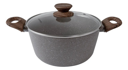 Jogo de panelas de cozinha Mimo Style Cook Fundo de Tripla Indução com 10 peças de alumínio