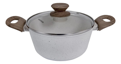 Jogo de panelas de cozinha Mimo Style Cook Fundo de Tripla Indução com 10 peças de alumínio