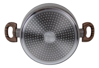 Jogo de panelas de cozinha Mimo Style Cook Fundo de Tripla Indução com 10 peças de alumínio