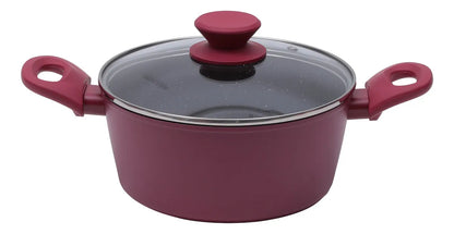 Jogo de panelas de cozinha Mimo Style Cook Fundo de Tripla Indução com 10 peças de alumínio