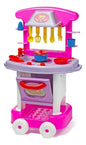 Cozinha Infantil Completa Play Time Cotiplás Azul e Rosa