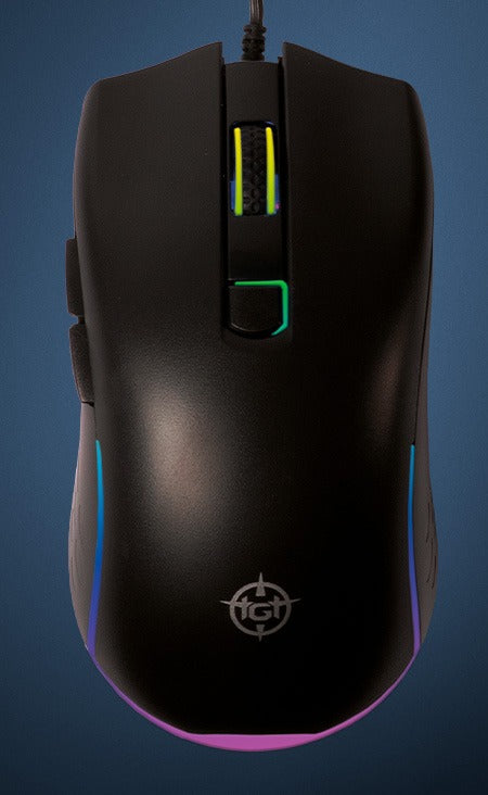 Mouse Gamer TGT GM50, Rainbow, 3600DPI, 6 Botoes, Preto, TGT-GM50-BL01