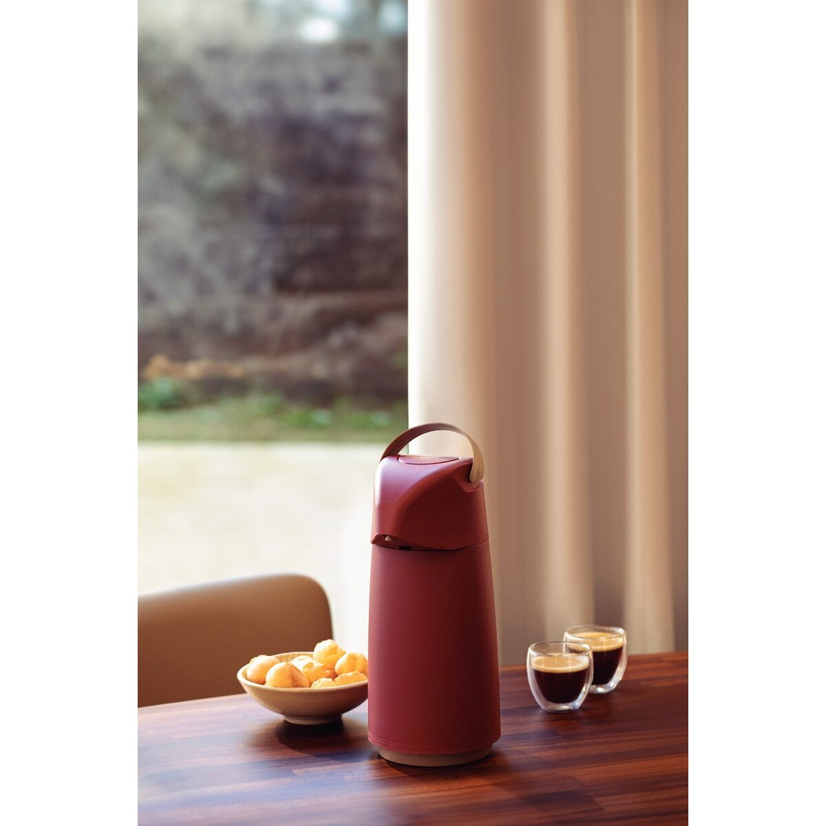 Garrafa Térmica Tramontina Exata em Plástico com Ampola de Vidro 1 L Cores