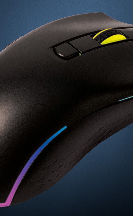 Mouse Gamer TGT GM50, Rainbow, 3600DPI, 6 Botoes, Preto, TGT-GM50-BL01