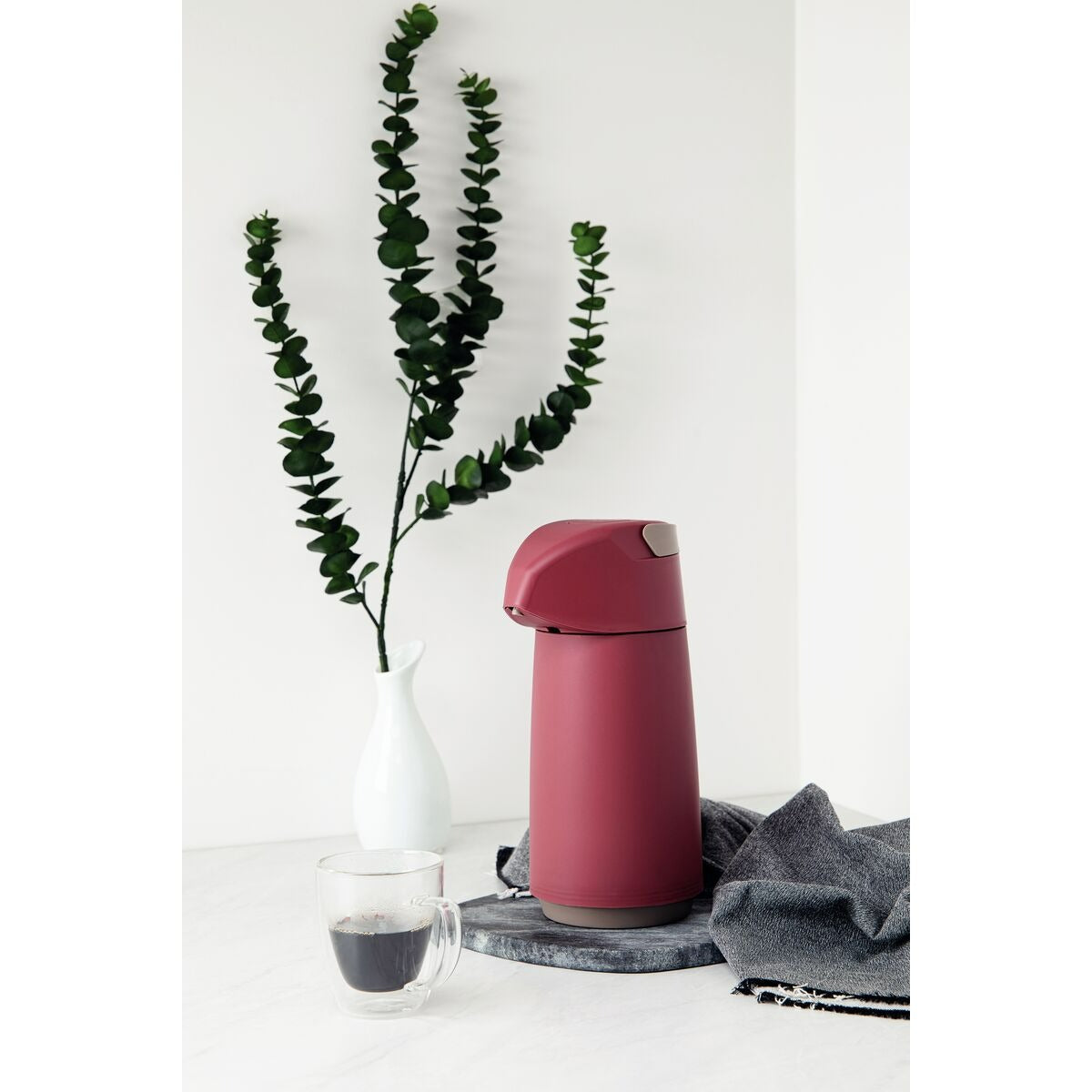 Garrafa Térmica Tramontina Exata em Plástico com Ampola de Vidro 1 L Cores