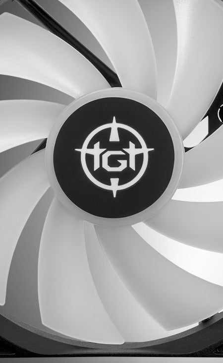 Kit Ventoinhas TGT Striker, Rainbow, 3x120mm, TGT-STK3-BLRBW