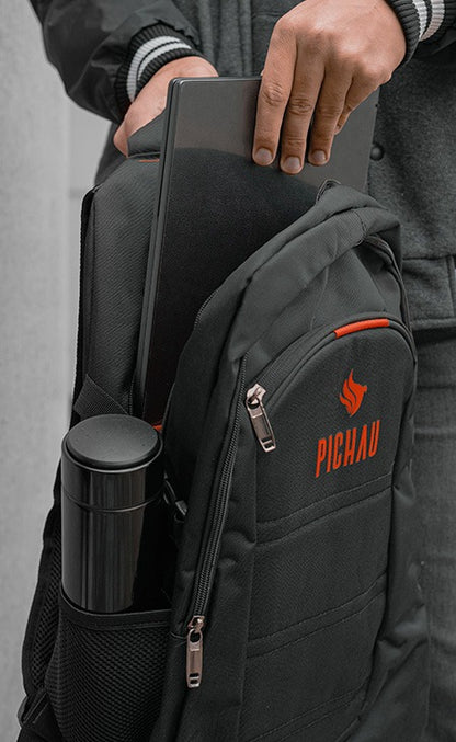 Mochila Pichau Asterion, Preto e Vermelho, PG-ASTE-BK01