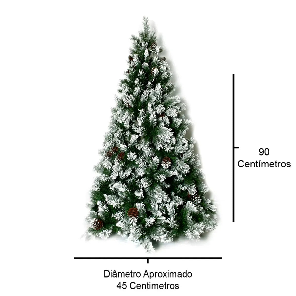 Árvore de Natal Finlândia 90cm 121 Galhos Merita PF90-121T