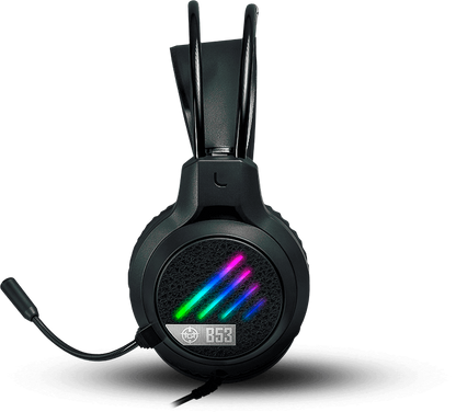 Headset Gamer TGT B53, Rainbow, Drivers 50mm, Preto, TGT-B53-RBW01