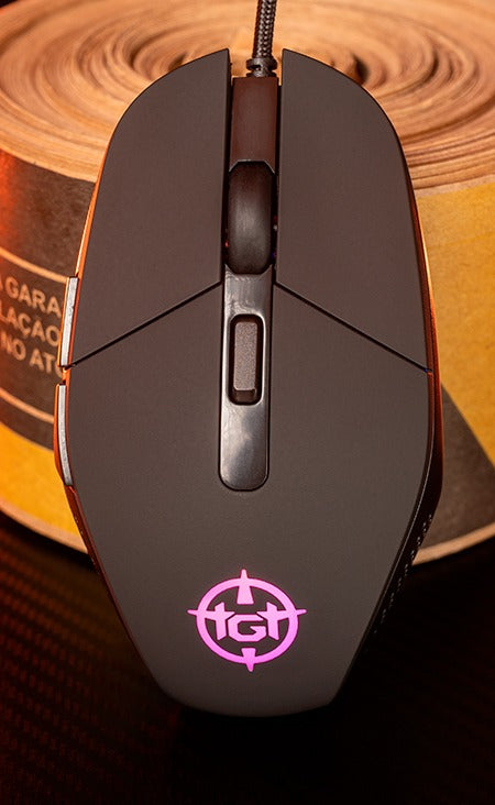 Mouse Gamer TGT Vector E1, Rainbow RGB, 8000DPI, 6 Botoes, Preto, TGT-VEC-E1-RBW