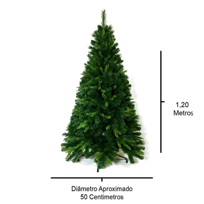 Árvore de Natal Glacial Slim 120cm 284 Galhos Merita PGS120-284T