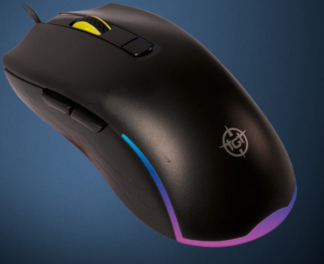 Mouse Gamer TGT GM50, Rainbow, 3600DPI, 6 Botoes, Preto, TGT-GM50-BL01