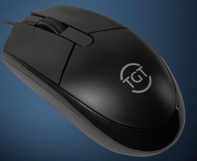 Mouse Office TGT OM75, 1200DPI, 3 Botoes, Preto, TGT-OM75-BL01