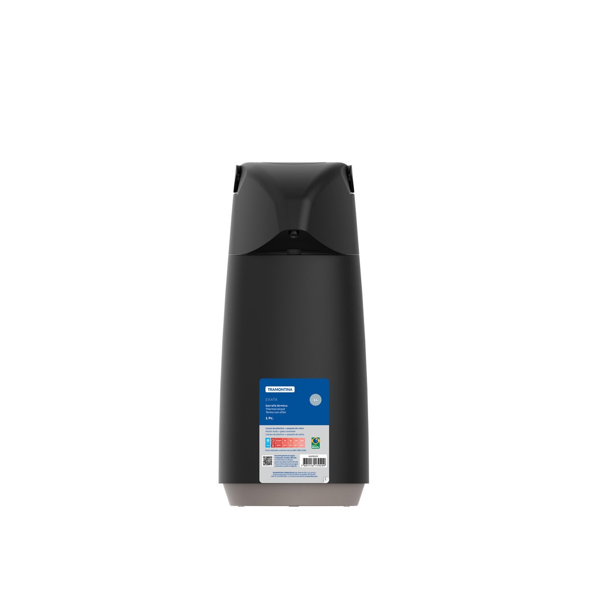 Garrafa Térmica Tramontina Exata em Plástico com Ampola de Vidro 1 L Cores