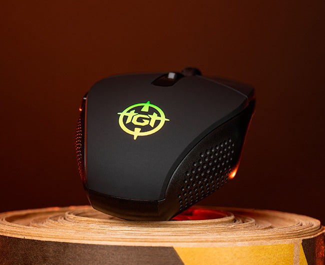 Mouse Gamer TGT Vector E1, Rainbow RGB, 8000DPI, 6 Botoes, Preto, TGT-VEC-E1-RBW