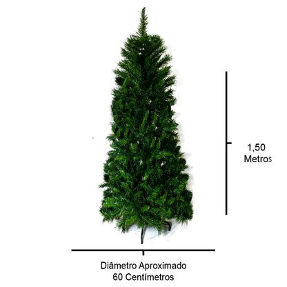 Árvore de Natal Príncipe Slim 150cm 448 Galhos Merita PPS150-448T