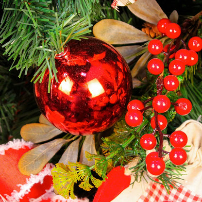 Kit Decoração para Árvore de Natal Rústico 150cm Merita 15/150