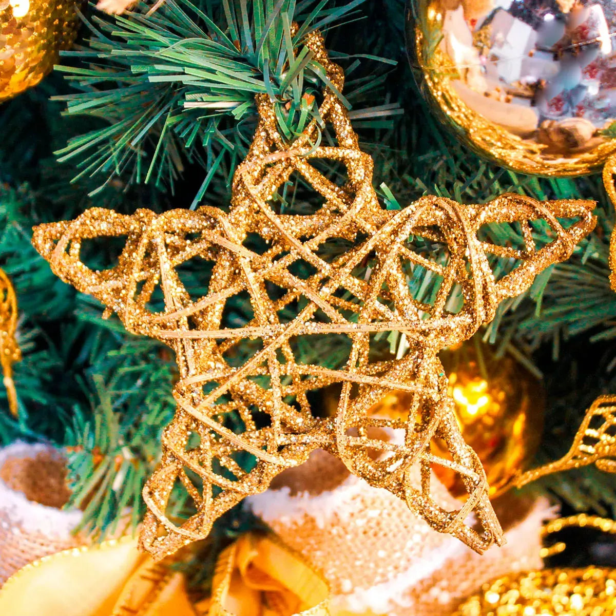 Kit Decoração para Árvore de Natal Ouro 150cm Merita 05/150