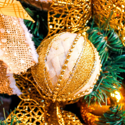 Kit Decoração para Árvore de Natal Ouro 150cm Merita 05/150