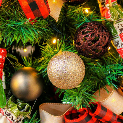 Kit Decoração para Árvore de Natal Rústico 120cm Merita 01/120