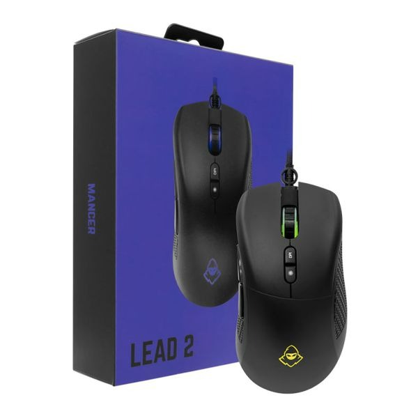 Mouse Gamer Mancer Lead 2, RGB, 12400DPI, 7 Botoes, Preto, MCR-LEAM2-RGB01