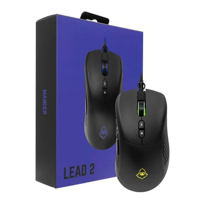 Mouse Gamer Mancer Lead 2, RGB, 12400DPI, 7 Botoes, Preto, MCR-LEAM2-RGB01