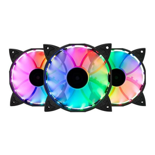 Kit Ventoinhas Mancer Z100 RGB 3x120mm + Controladora, MCR-Z10RGB-01