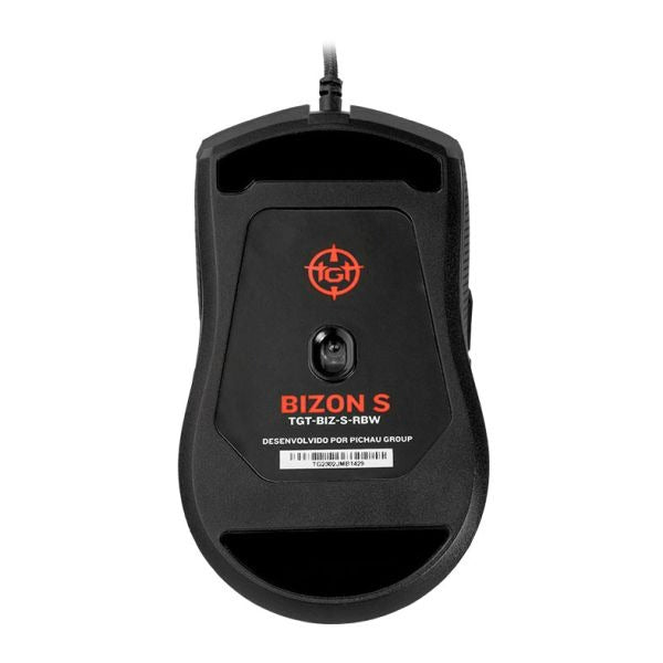 MOUSE GAMER TGT BIZON S, RAINBOW RGB, 8400DPI, 6 BOTOES, PRETO, TGT-BIZ-S-RBW