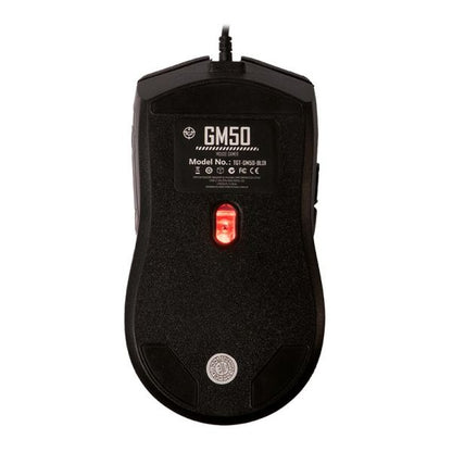 Mouse Gamer TGT GM50, Rainbow, 3600DPI, 6 Botoes, Preto, TGT-GM50-BL01