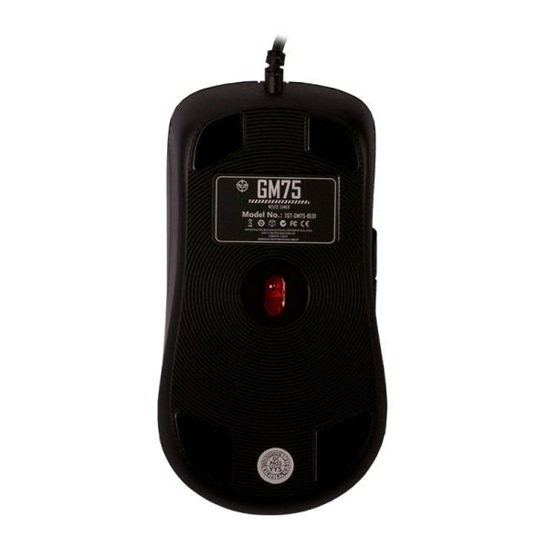 Mouse Gamer TGT GM75, Rainbow, 3600DPI, 6 Botoes, Preto, TGT-GM75-BL01