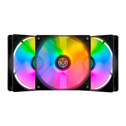 Kit Ventoinhas TGT Striker, Rainbow, 3x120mm, TGT-STK3-BLRBW