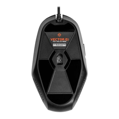 Mouse Gamer TGT Vector E1, Rainbow RGB, 8000DPI, 6 Botoes, Preto, TGT-VEC-E1-RBW