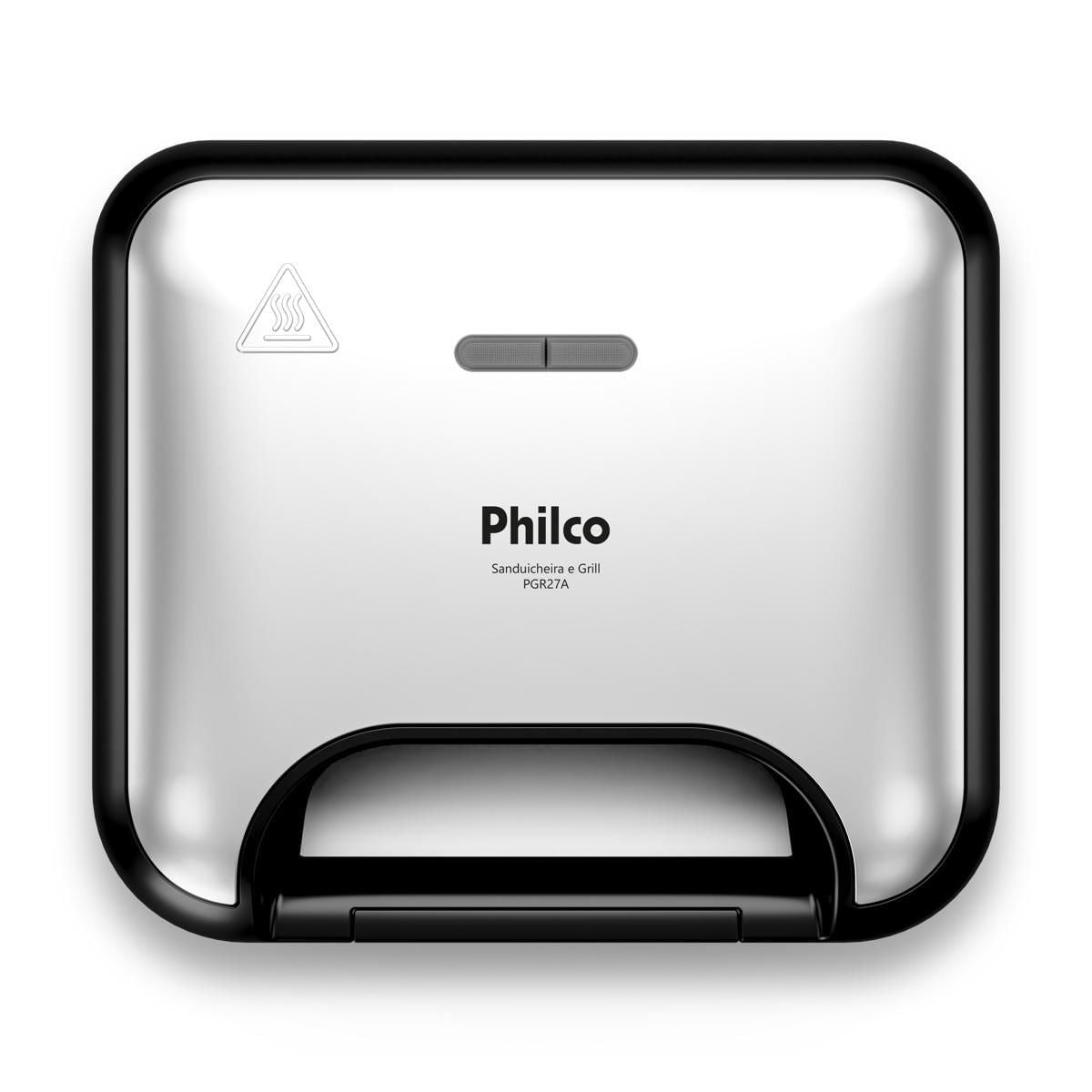 Sanduicheira e Grill Philco Inox 2 em 1 PGR27A 750W