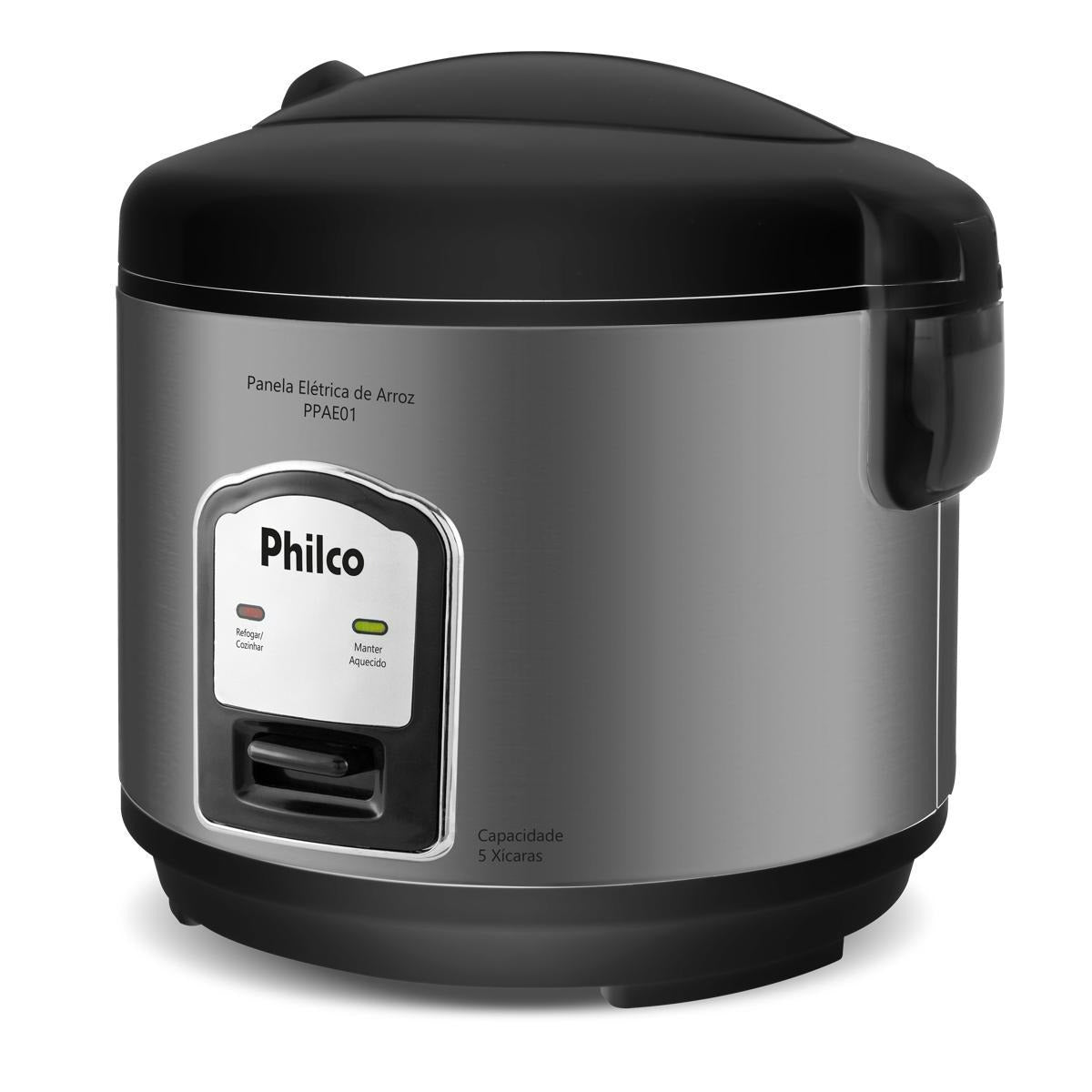Panela de Arroz Elétrica Philco 5 Xícaras 1,6L PPAE01
