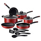 Kit Cozinha Tramontina Everyday em Alumínio com Revestimento Interno em Antiaderente Starflon Max e Externo Siliconado Vermelho 10 Peças